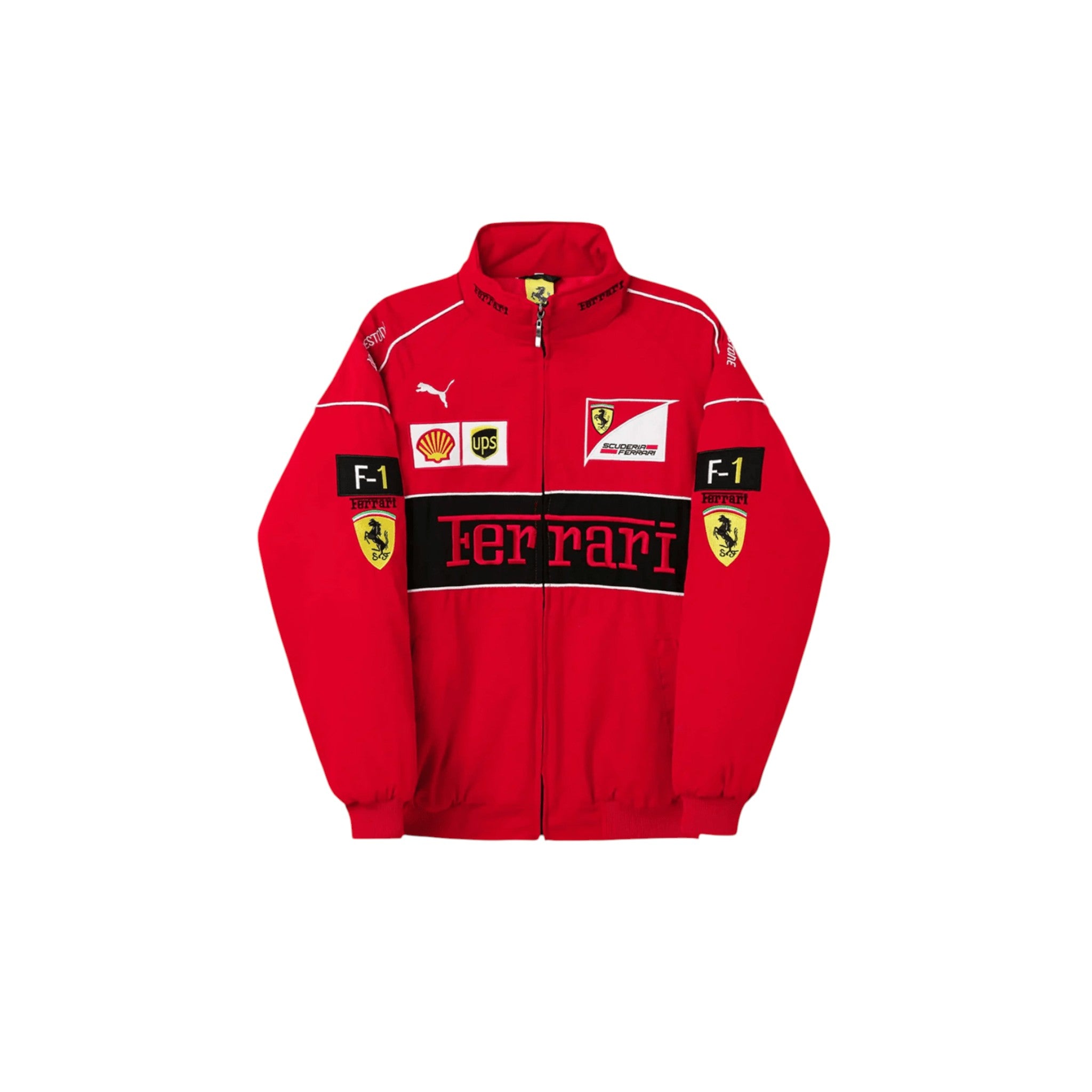 Ferrari F1 Vintage Racing Jacket - Red Edition – Speedx Crafts
