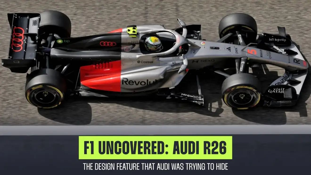 Audi’s hidden R26 bib detail reveals clever 2026 aero twist Speedxcrafts