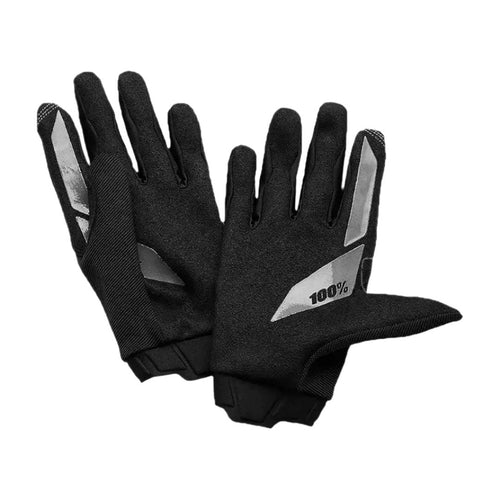 100% Ridecamp MX Gloves - Black | Durable Motocross Gloves - Speedxcrafts