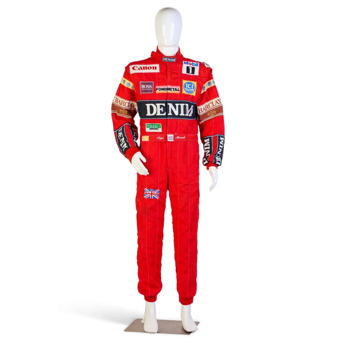 1988 Canon Williams Stand 21 Formula 1 NIGEL MANSELL’S Race Suit - Speedxcrafts