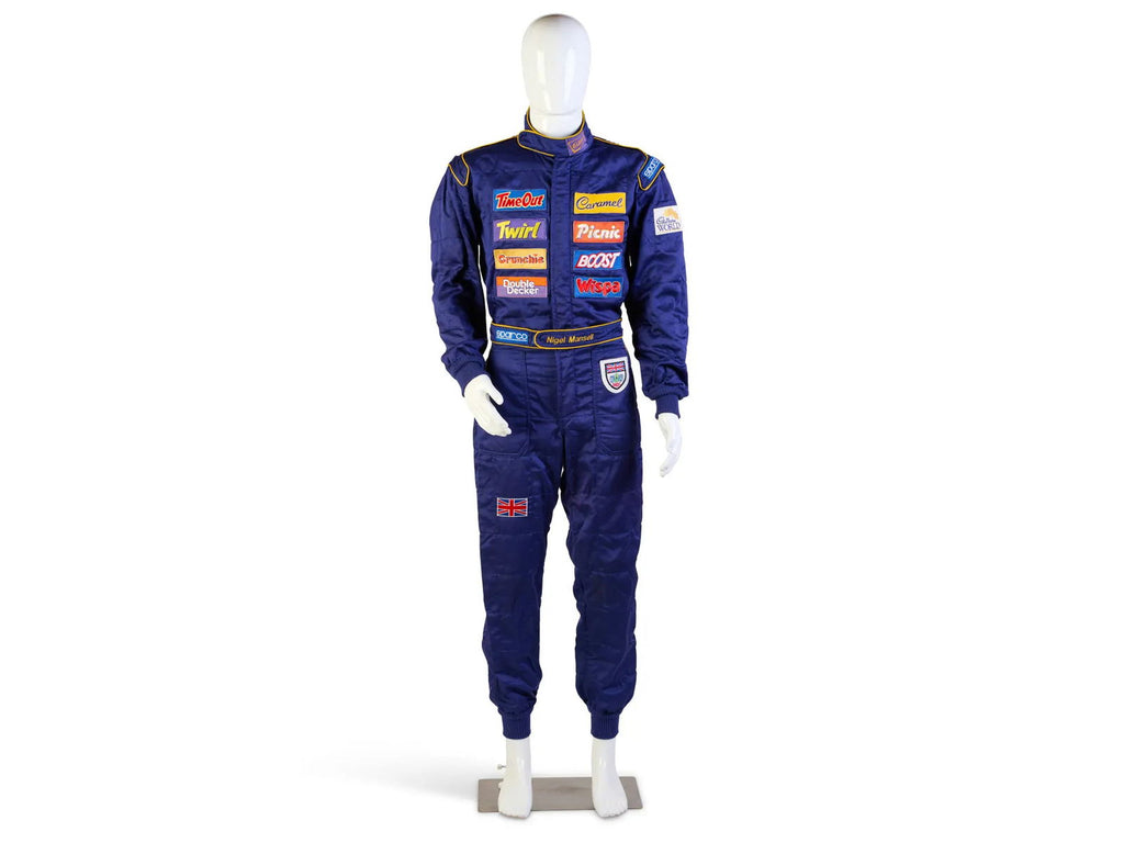1995 ‘Race The Ace’ Cadbury's Chocolate Sparco NIGEL MANSELL’S Race Suit - Speedxcrafts