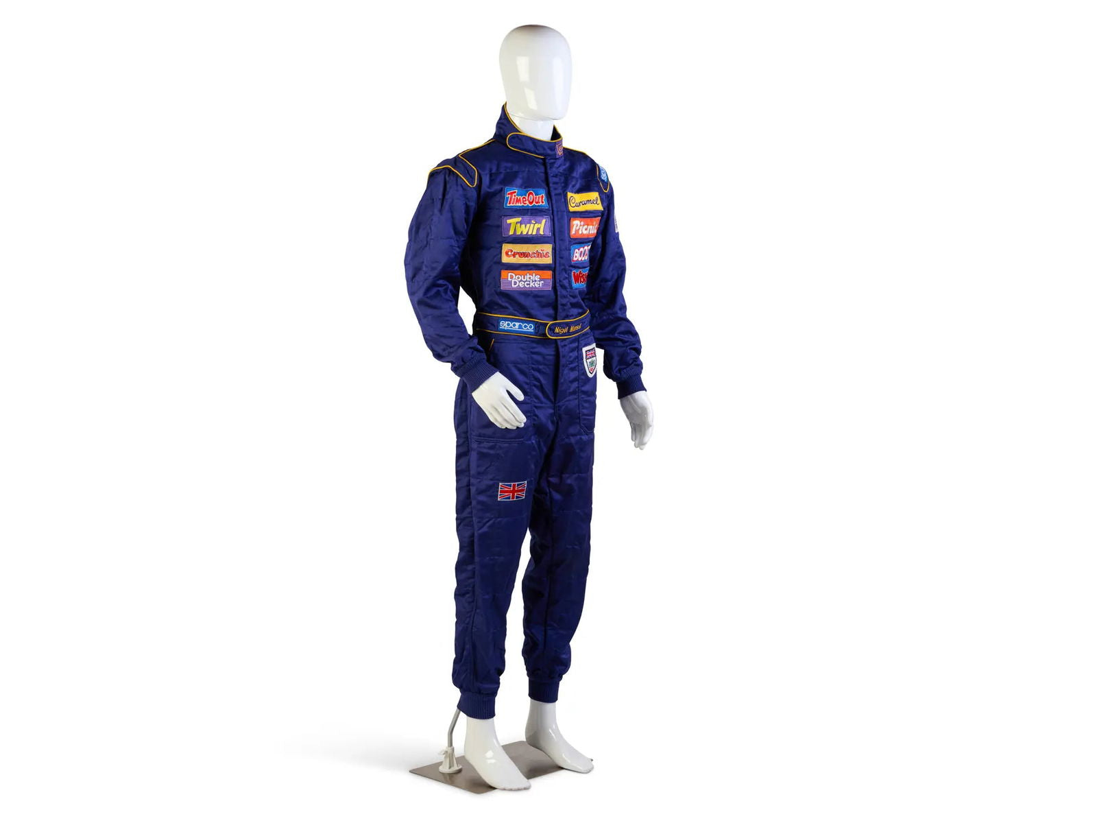 1995 ‘Race The Ace’ Cadbury's Chocolate Sparco NIGEL MANSELL’S Race Suit - Speedxcrafts