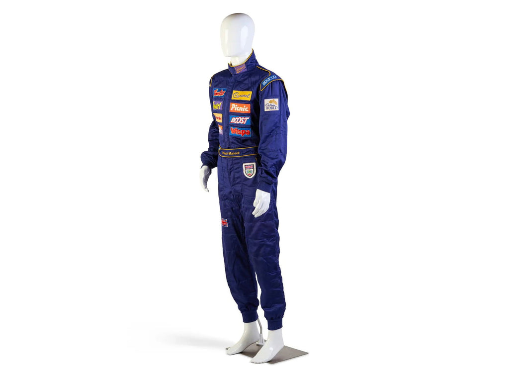 1995 ‘Race The Ace’ Cadbury's Chocolate Sparco NIGEL MANSELL’S Race Suit - Speedxcrafts