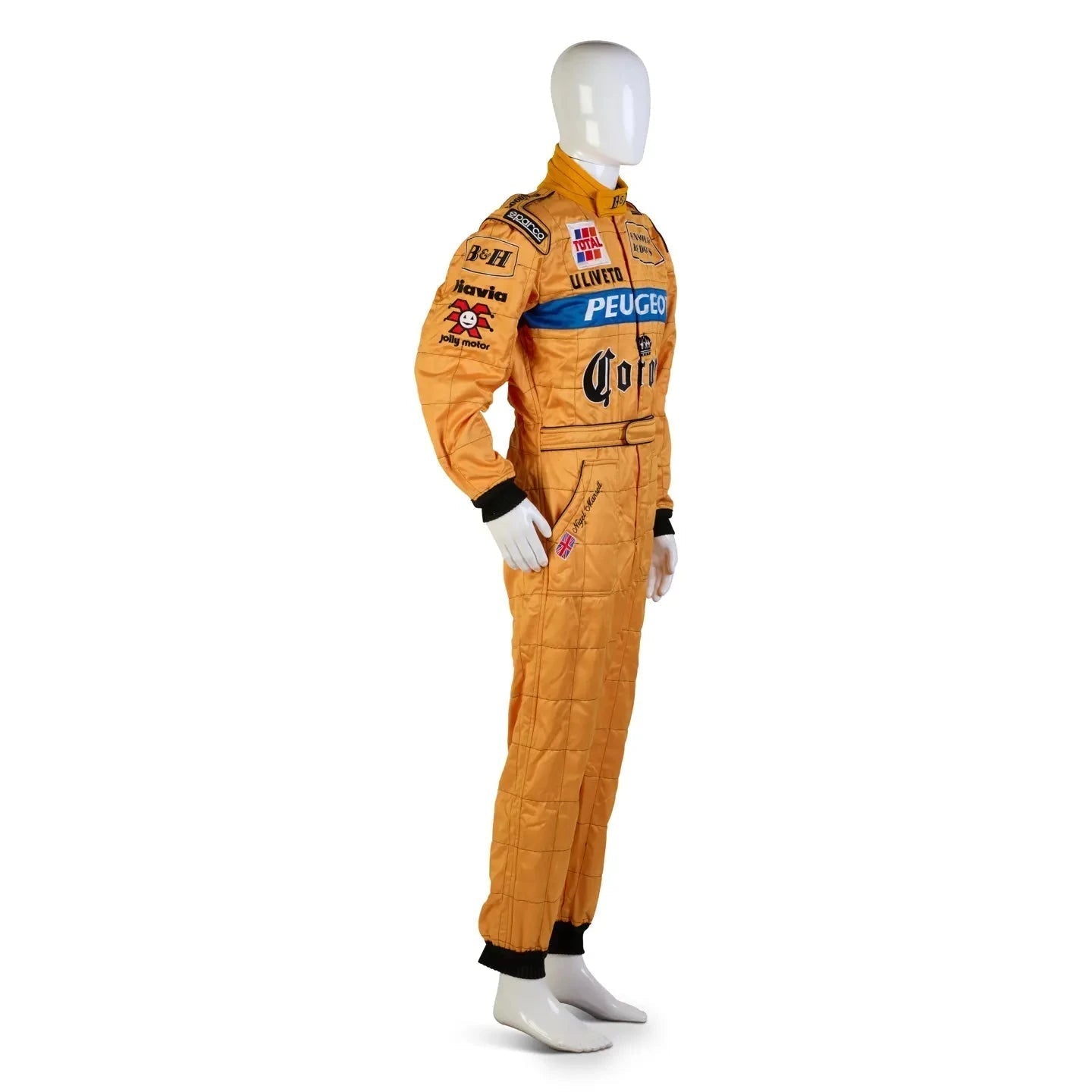 1996 Jordan Peugeot Benson & Hedges Sparco Formula 1 Nigel Mansell Race Suit