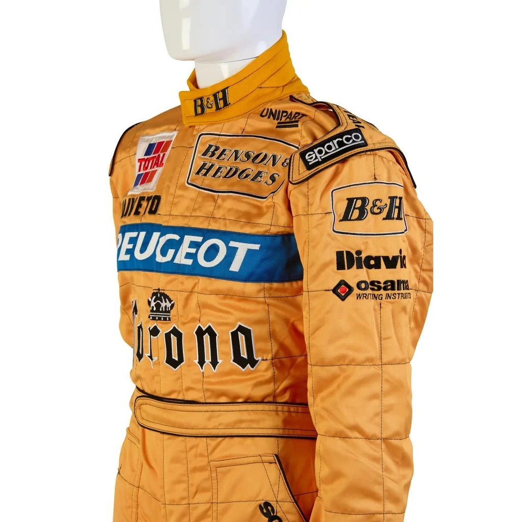 1996 Jordan Peugeot Benson & Hedges Sparco Formula 1 Nigel Mansell Race Suit