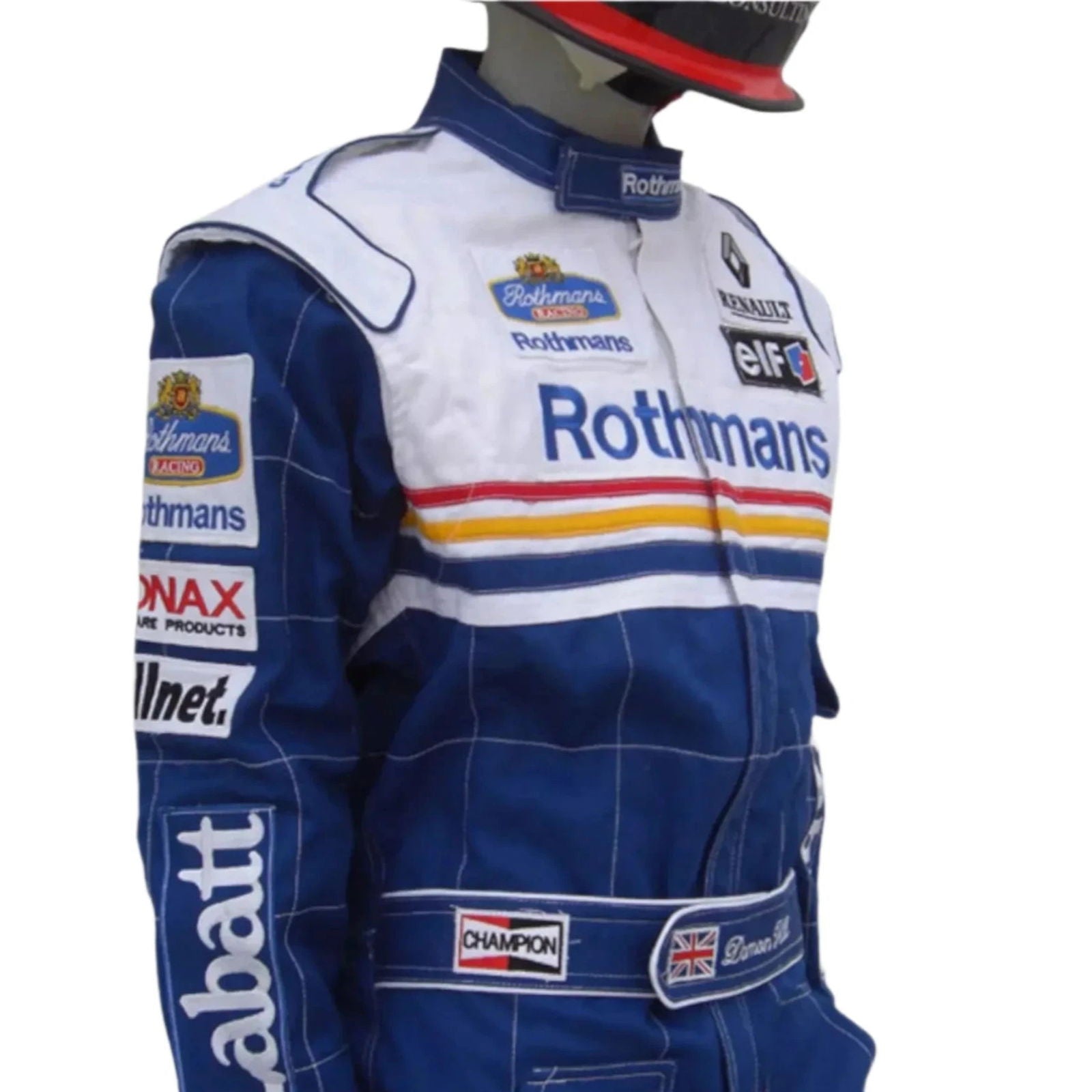1997 Jacques Villeneuve Williams F1 Replica Embroidered Racing Suit - Speedxcrafts