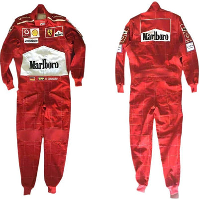 2004 Michael Schumacher Ferrari F1 Embroidered Racing Suit - Speedxcrafts