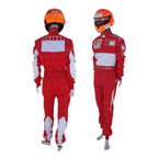 2006 Michael Schumacher "Bar Code" Ferrari F1 Embroidered Racing Suit – Iconic Formula 1 Replica - Speedxcrafts