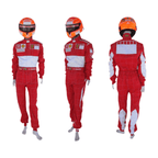 2006 Michael Schumacher "Bar Code" Ferrari F1 Embroidered Racing Suit – Iconic Formula 1 Replica - Speedxcrafts
