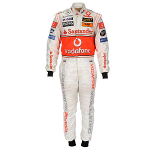 2007 Fernando Alonso McLaren F1 Embroidered Racing Suit - Speedxcrafts