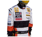 2008 Fernando Alonso Renault F1 Embroidered Racing Suit - Speedxcrafts