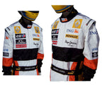 2008 Fernando Alonso Renault F1 Embroidered Racing Suit - Speedxcrafts