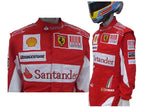 2010 Fernando Alonso Ferrari F1 Embroidered Racing Suit - Speedxcrafts