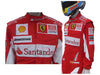 2010 Fernando Alonso Ferrari F1 Embroidered Racing Suit - Speedxcrafts