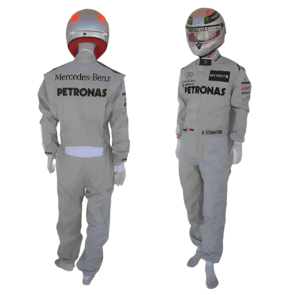 2012 Michael Schumacher Mercedes Benz F1 Embroidered Race Suit - Speedxcrafts