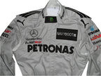 2012 Michael Schumacher Mercedes Benz F1 Embroidered Race Suit - Speedxcrafts