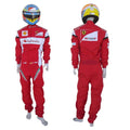 2013 Fernando Alonso Ferrari F1 Embroidered Racing Suit - Speedxcrafts