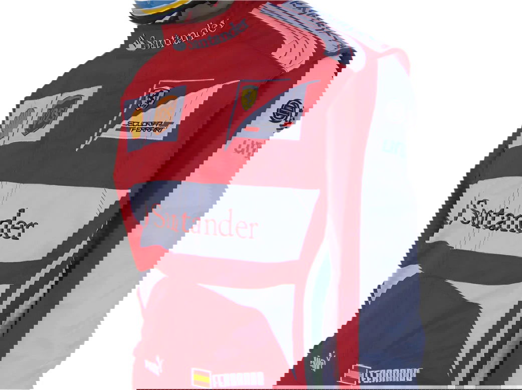 2013 Fernando Alonso Ferrari F1 Embroidered Racing Suit - Speedxcrafts