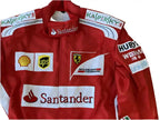 2014 Fernando Alonso Ferrari F1 Embroidered Racing Suit - Speedxcrafts