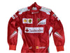 2014 Fernando Alonso Ferrari F1 Embroidered Racing Suit - Speedxcrafts