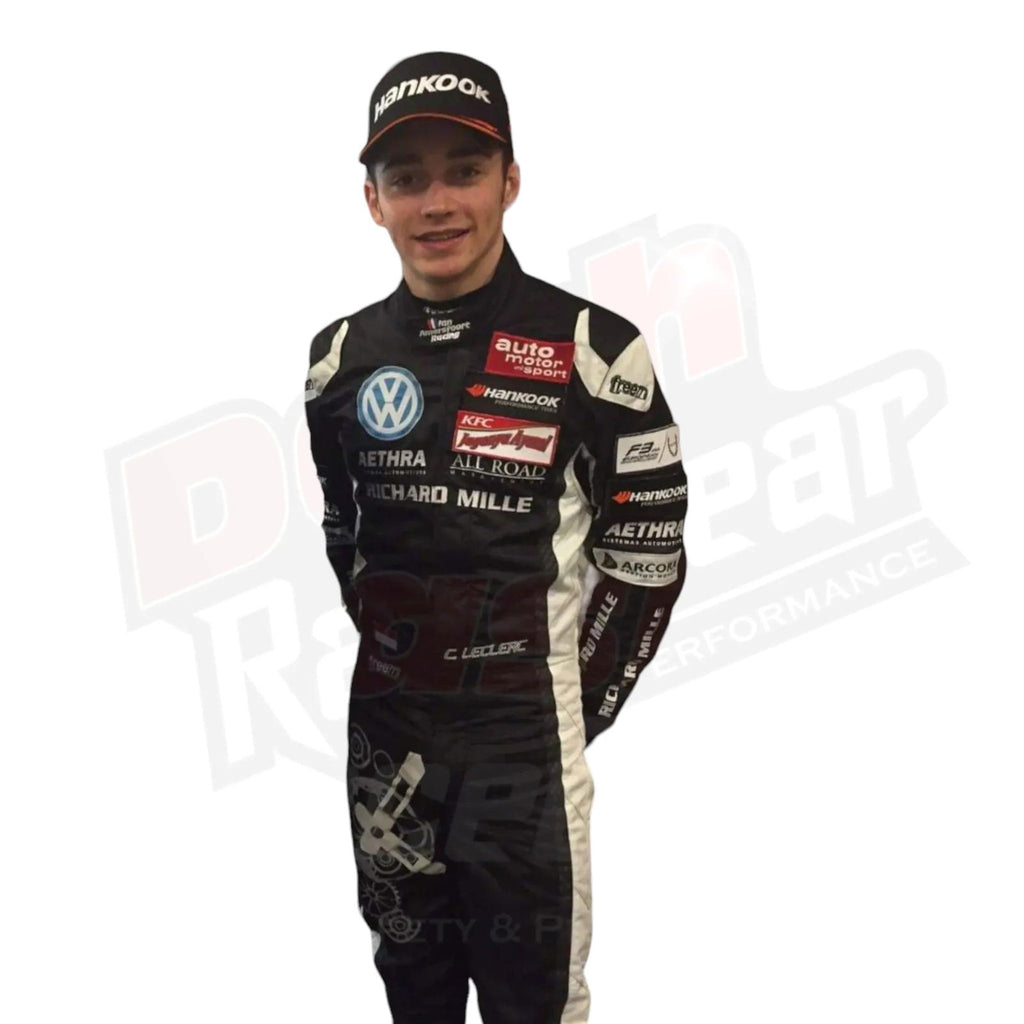 2015 Charles Leclerc Richard Mille F3 Race Suit - Silverstone - Speedxcrafts