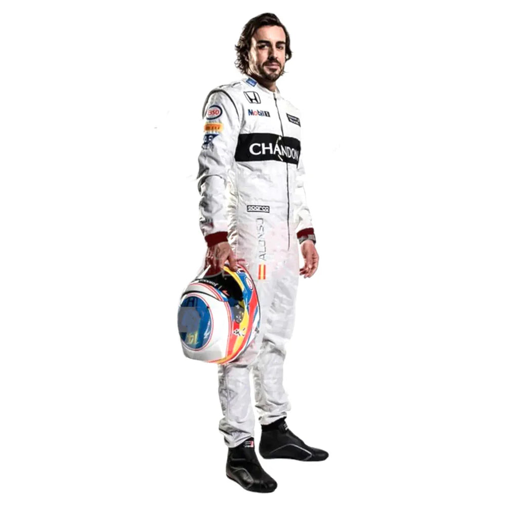 2016 Fernando Alonso McLaren F1 Team Race Suit - Speedxcrafts