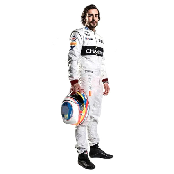 2016 Fernando Alonso McLaren F1 Team Race Suit - Speedxcrafts