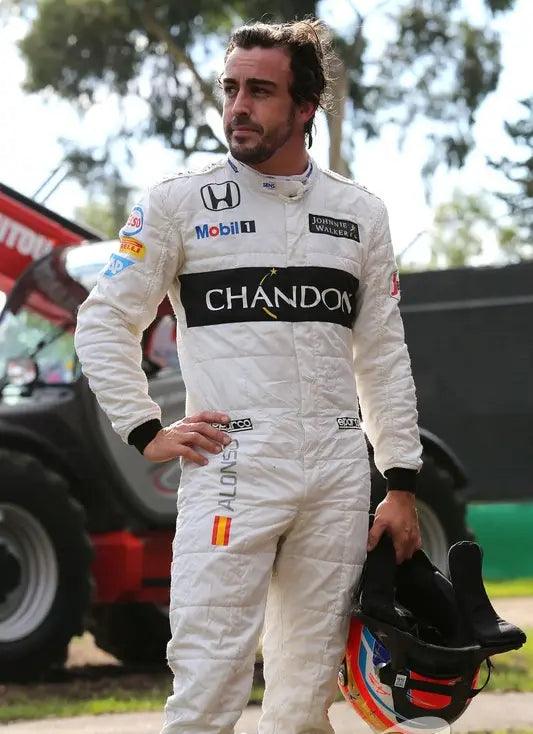 2016 Fernando Alonso McLaren F1 Team Race Suit - Speedxcrafts