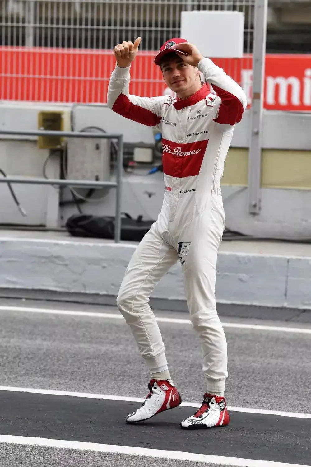2018 Charles Leclerc Alfa Romeo Sauber F1 Team Shoes - Speedxcrafts