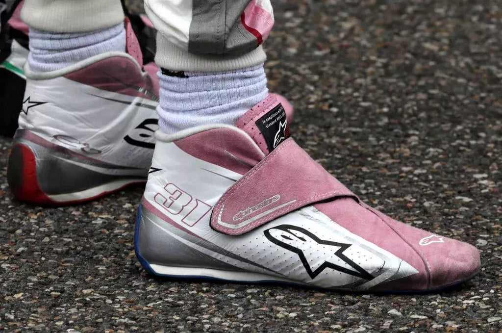2018 Esteban Ocon Sahara Force India F1 Race Boots - Speedxcrafts