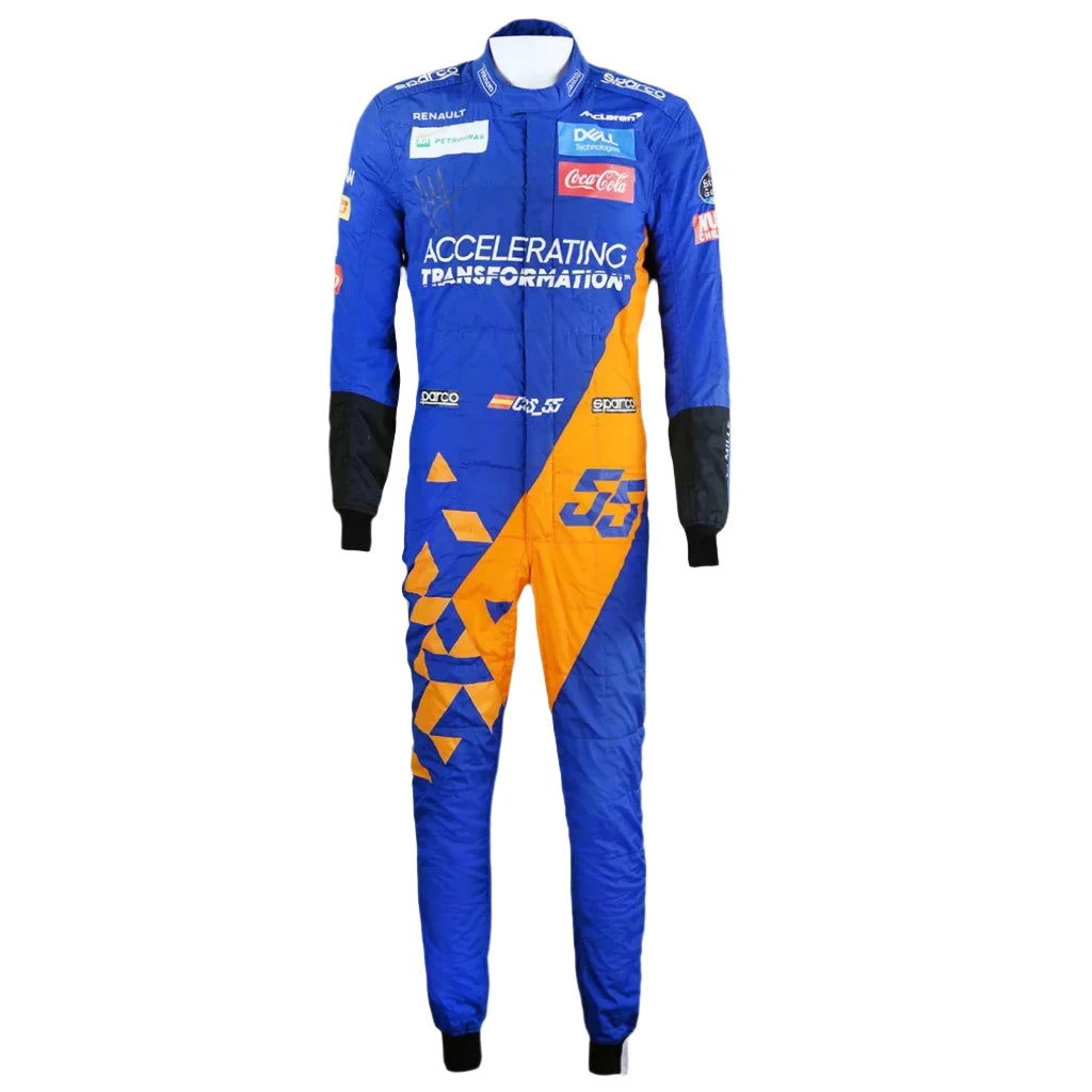 2019  Carlos Sainz McLaren F1 Race Suit - Speedxcrafts