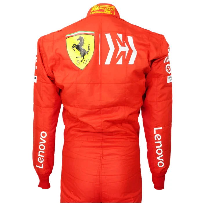 2019 Charles Leclerc Ferrari Mission Winnow F1 Embroidered Racing Suit - Speedxcrafts