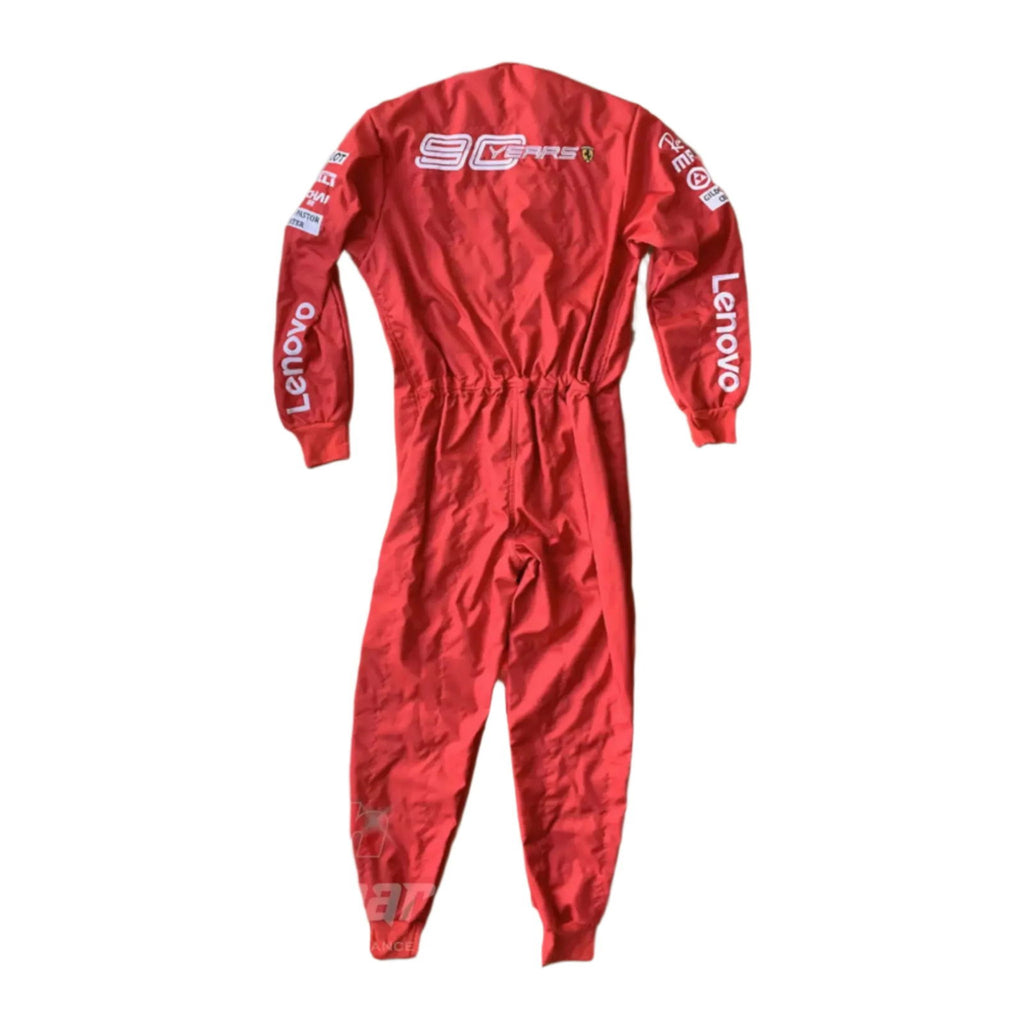 2019 Charles Leclerc Scuderia Ferrari 90 Years Embroided Racing Suit - Speedxcrafts