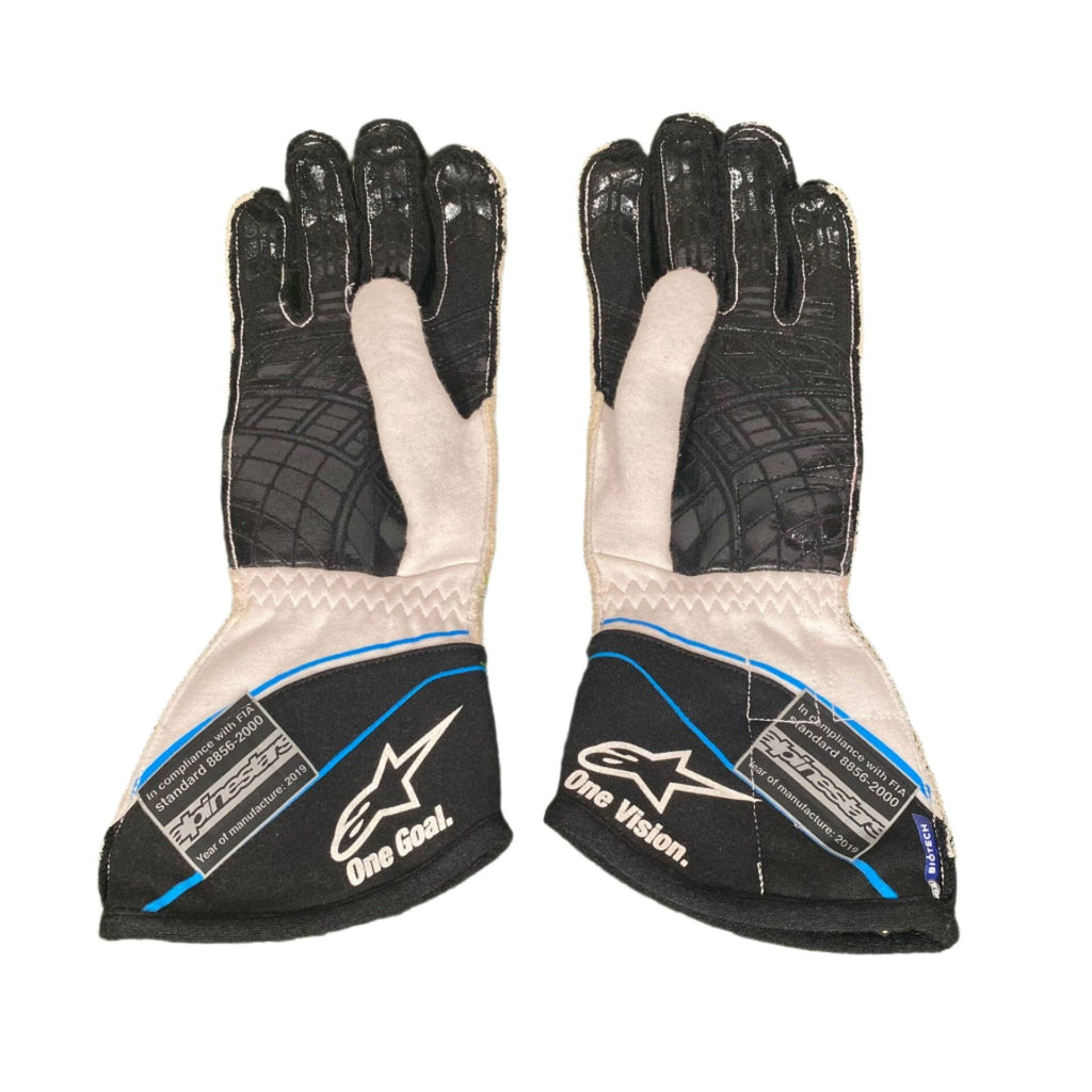 2019 George Russell Williams F1 Race Gloves | Official Team Gear - Speedxcrafts