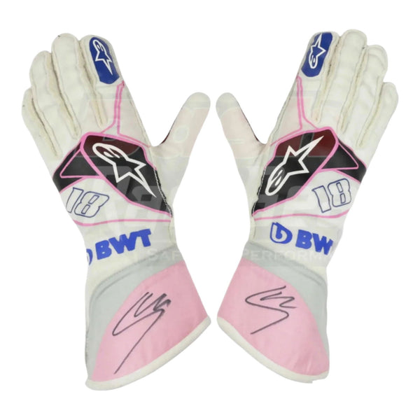 2019 Lance Stroll  BWT Race Spec Racing Point F1 Gloves - Speedxcrafts