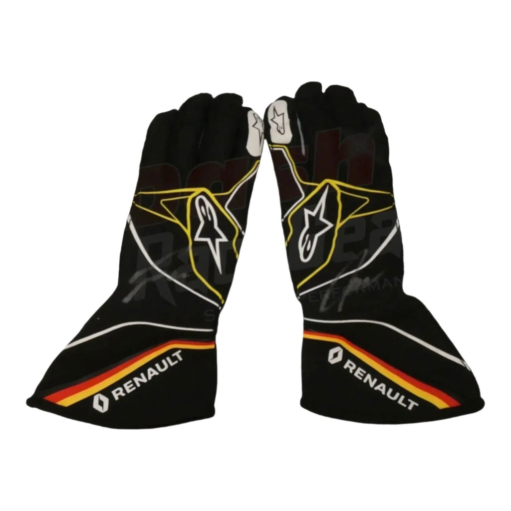 2019 Nico Hulkenberg Renault F1 Race Gloves - Speedxcrafts