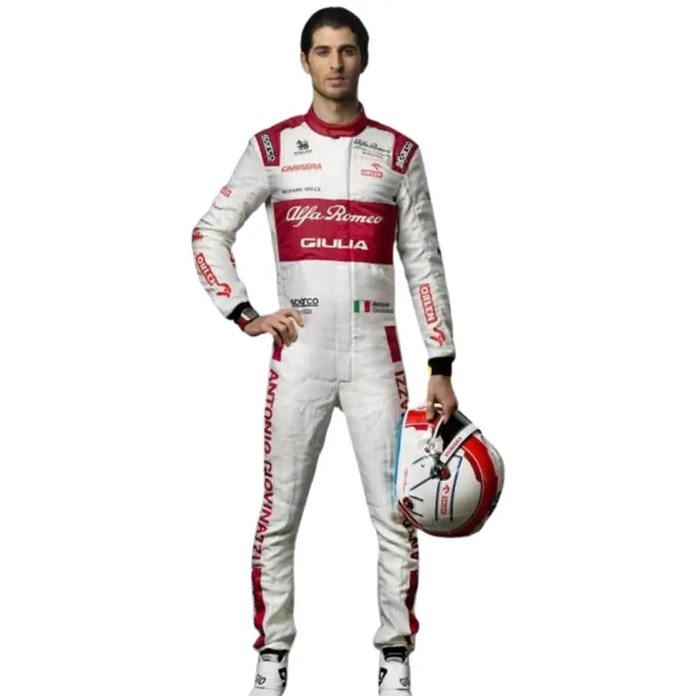 2020  Antonio Giovinazzi Alfa Romeo F1 Race Suit - Speedxcrafts