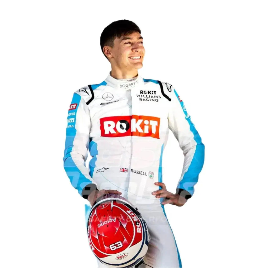 2020 George Russell Williams Racing F1 Race Suit - Speedxcrafts