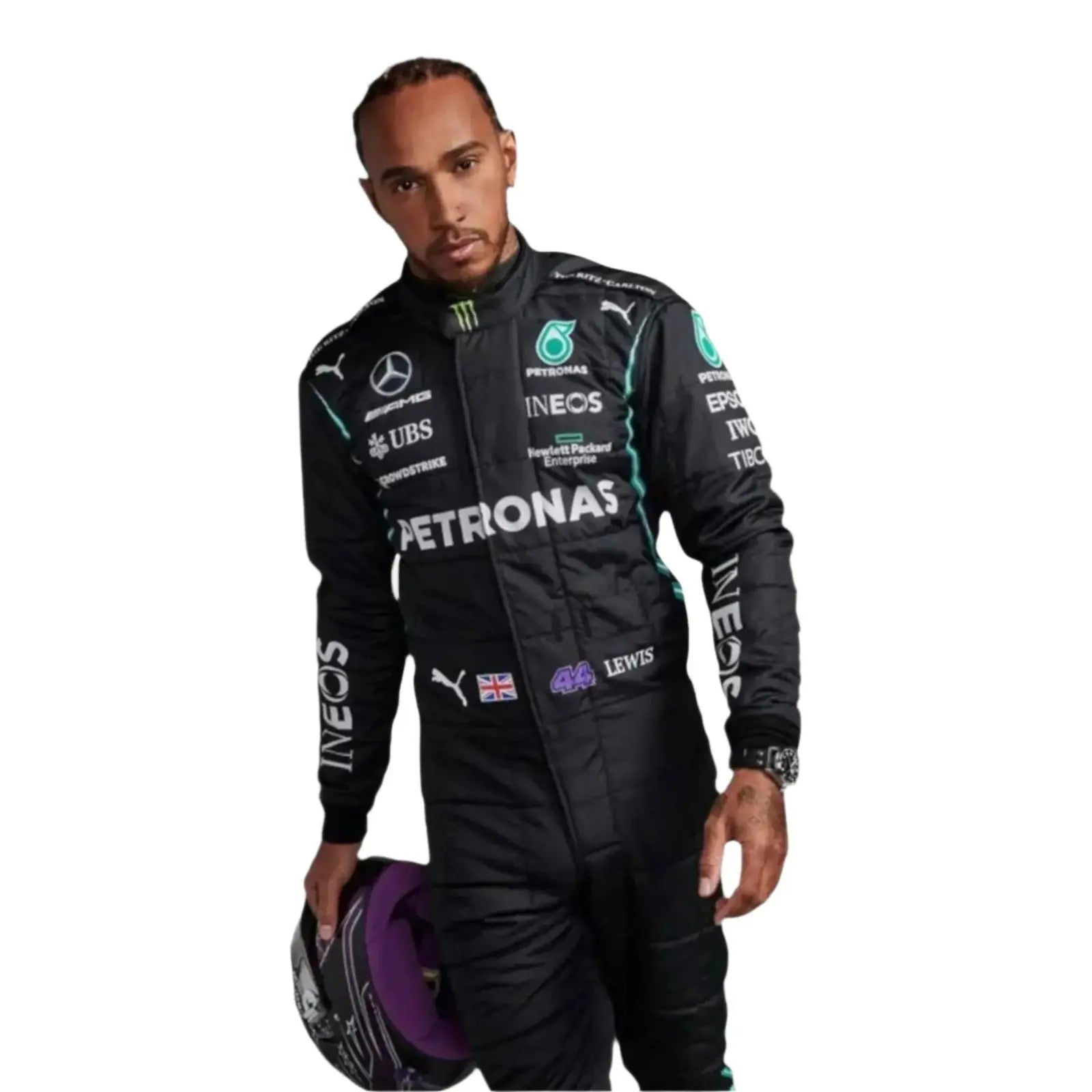 2020 Lewis Hamilton Mercedes AMG F1 Replica Race Suit - Speedxcrafts