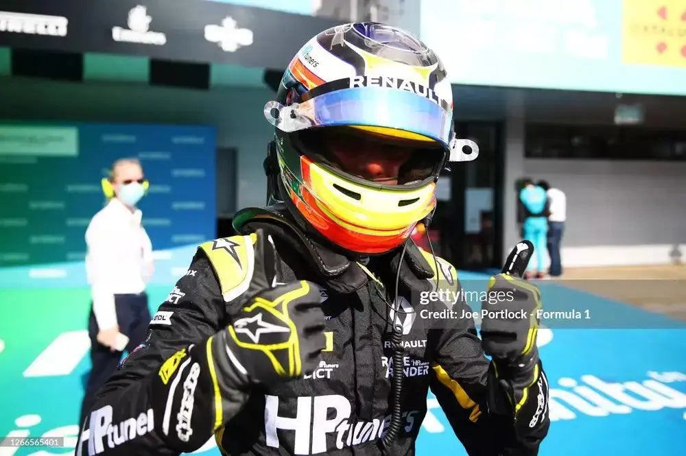 2020 Renault junior Oscar Piastri  F3 Gloves - Speedxcrafts
