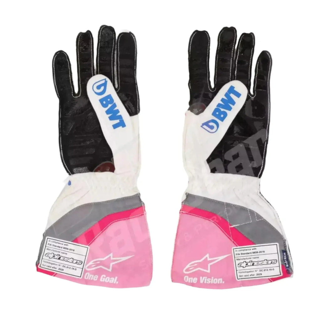 2020 Sergio Pérez BWT F1 Team Race Gloves - Speedxcrafts