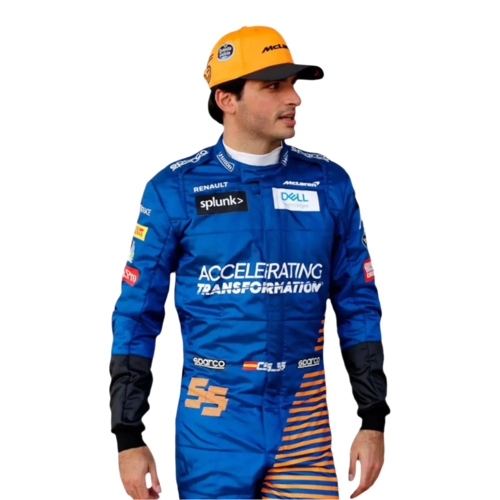 2020 Carlos Sainz McLaren F1 Racing Suit | Official Team Gear - Speedxcrafts