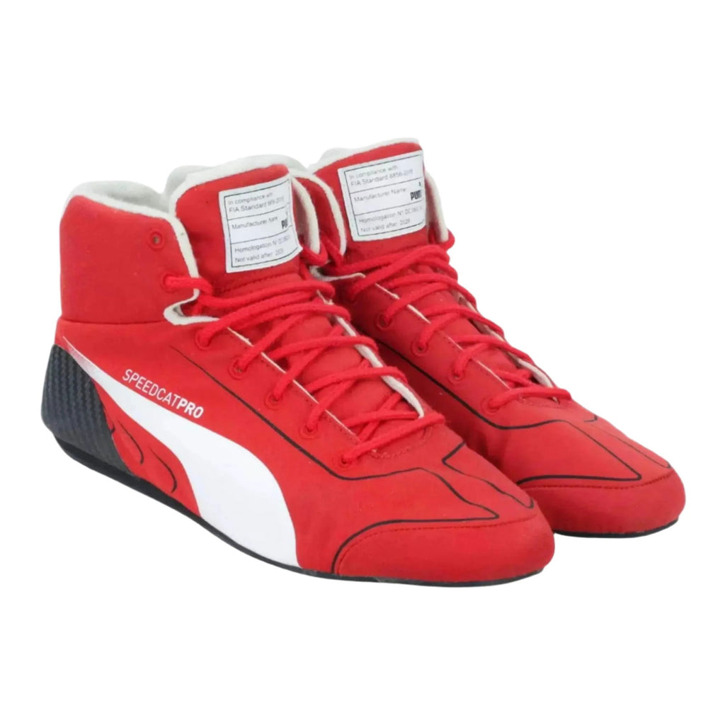 2020 Sebastian Vettel Ferrari F1 Race Boots - Speedxcrafts