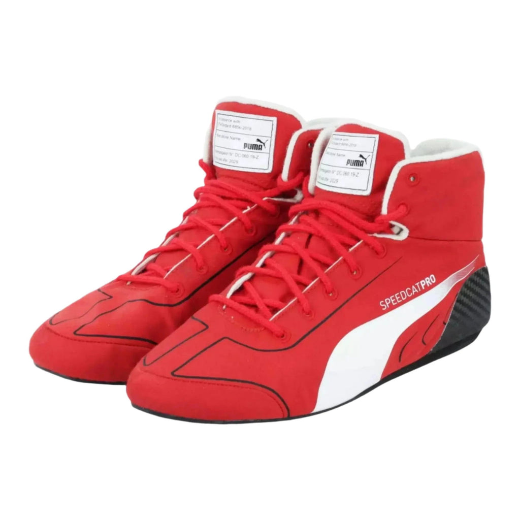 2020 Sebastian Vettel Ferrari F1 Race Boots - Speedxcrafts