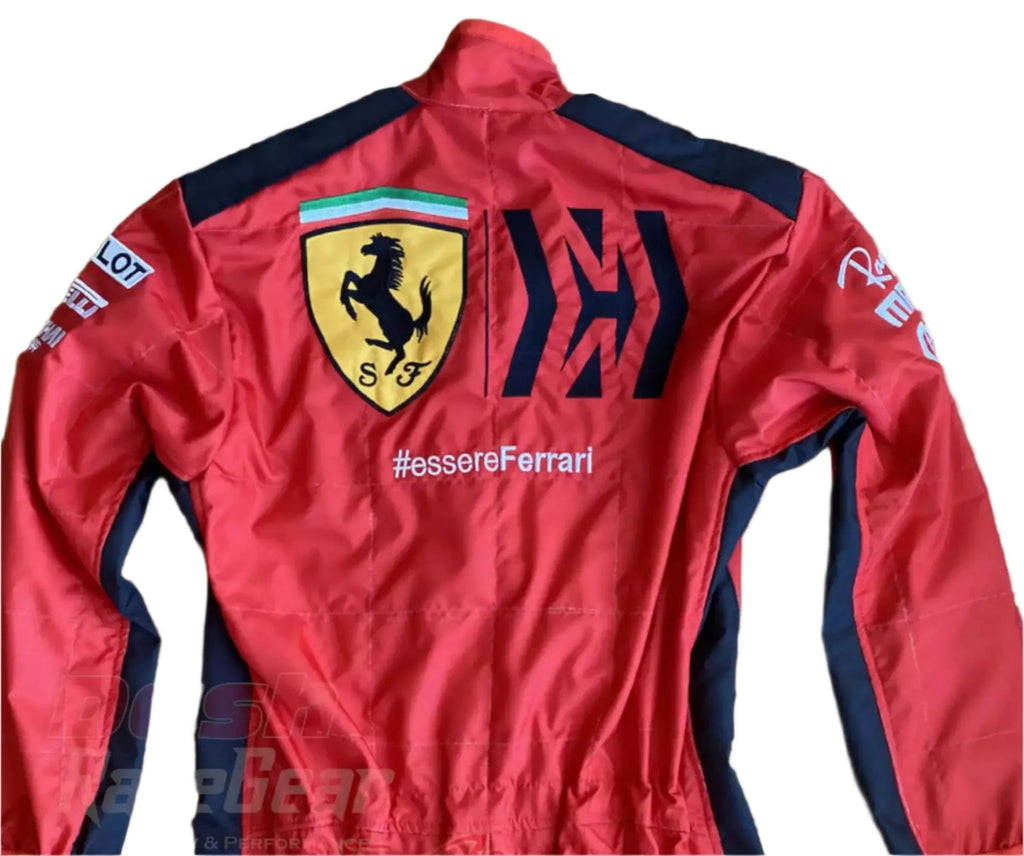 2020 Sebastian Vettel Ferrari Mission Winnow F1 Embroidered Racing suit - Speedxcrafts