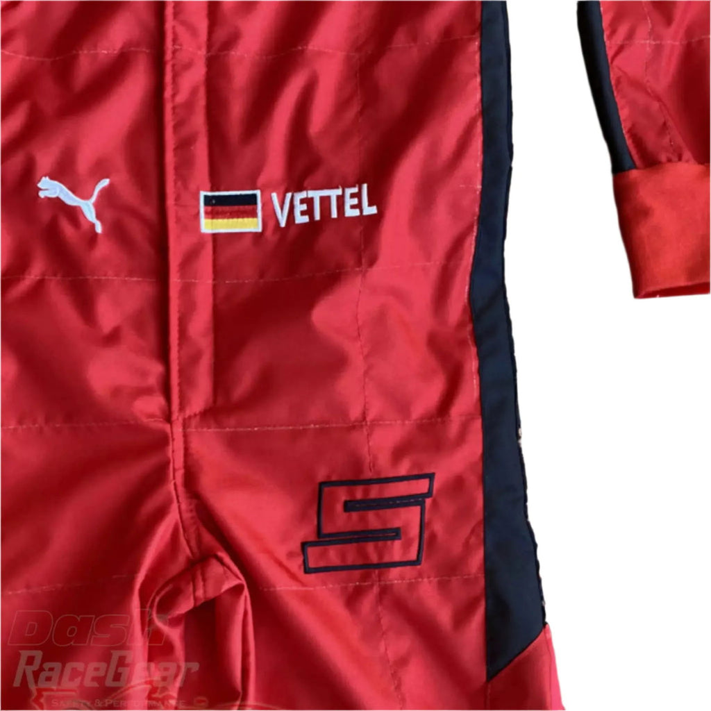 2020 Sebastian Vettel Ferrari Mission Winnow F1 Embroidered Racing suit - Speedxcrafts