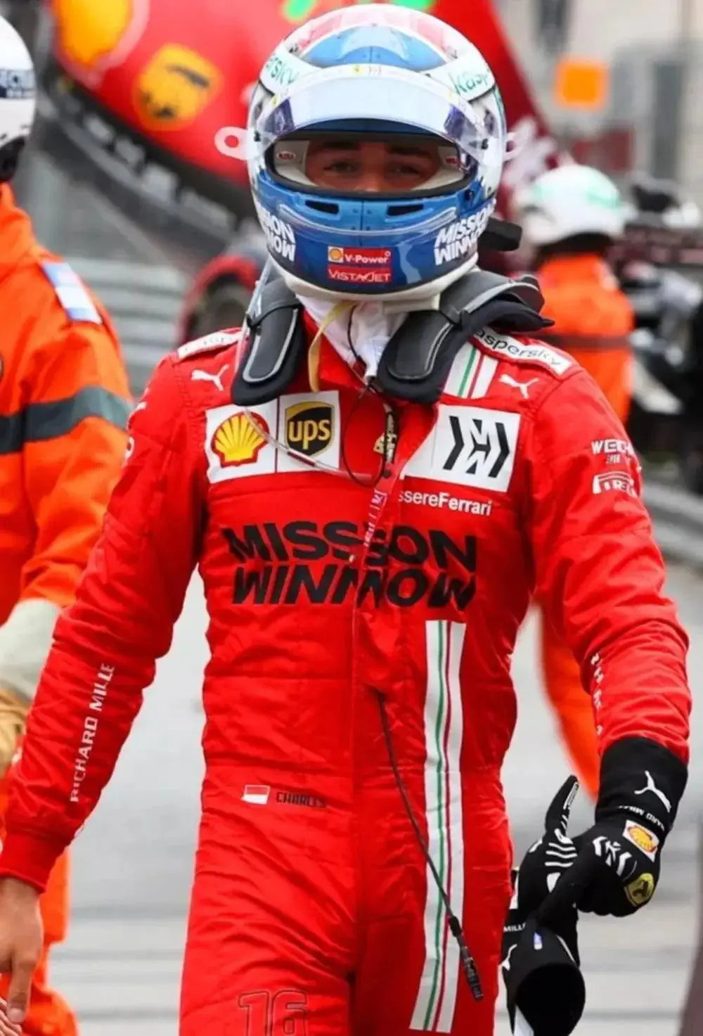 2021 Charles Leclerc Ferrari Monaco GP F1 gloves - Speedxcrafts