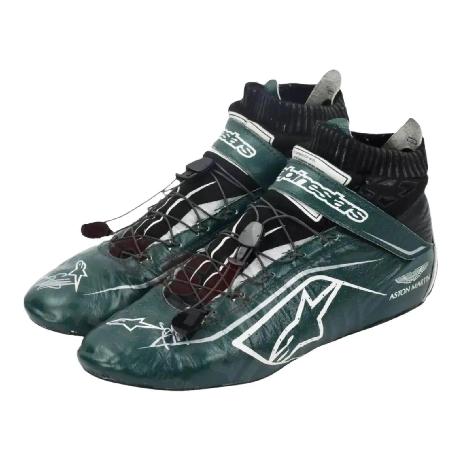 2021 Lance Stroll Aston Martin Alpinestar F1 Race Shoes - Speedxcrafts