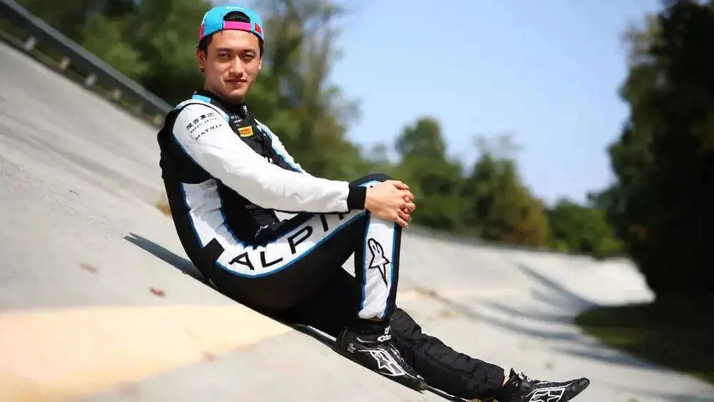 2021 Zhou Guanyu Alpinestar F2 Race Shoes - Speedxcrafts