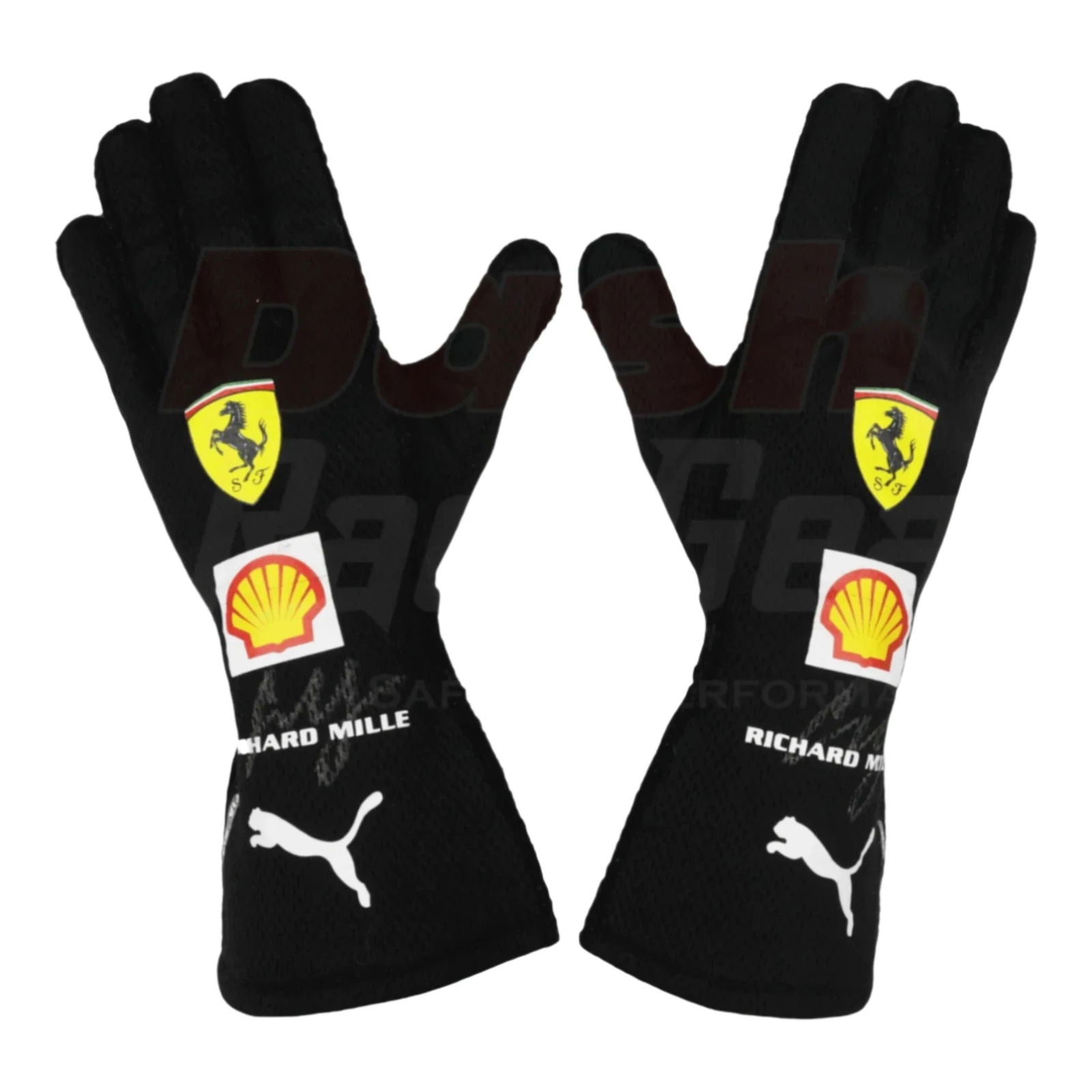 2021 Charles Leclerc Richard Mille Scuderia Ferrari Formula 1 Gloves - Speedxcrafts